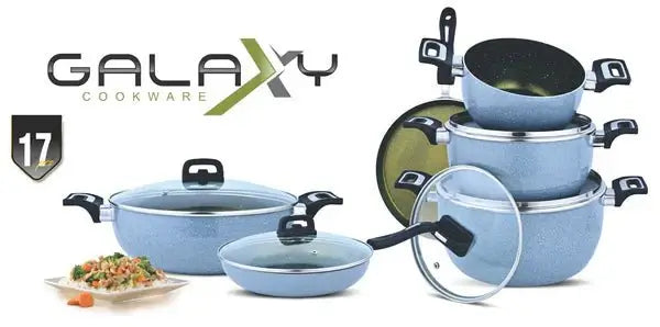 D - 166 Nonstick Galaxy Gift Set 17 - pcs - Majestic Cookware