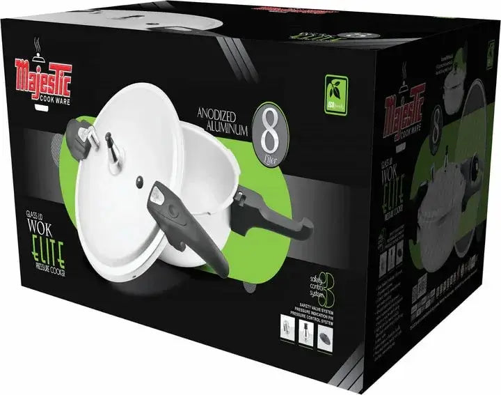Elite Wok 8 Ltr Cooker with Glass
