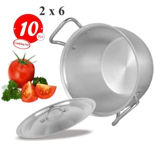 D-41B AL Cook Cuisine Set 2x6 Metal Finish