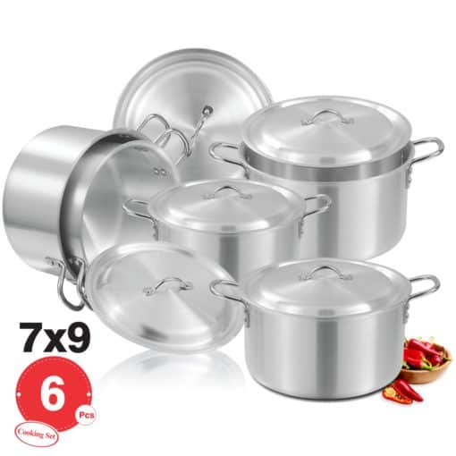 D-20-E AL Cooking Set 7x9 Metal Finish - Majestic Cookware