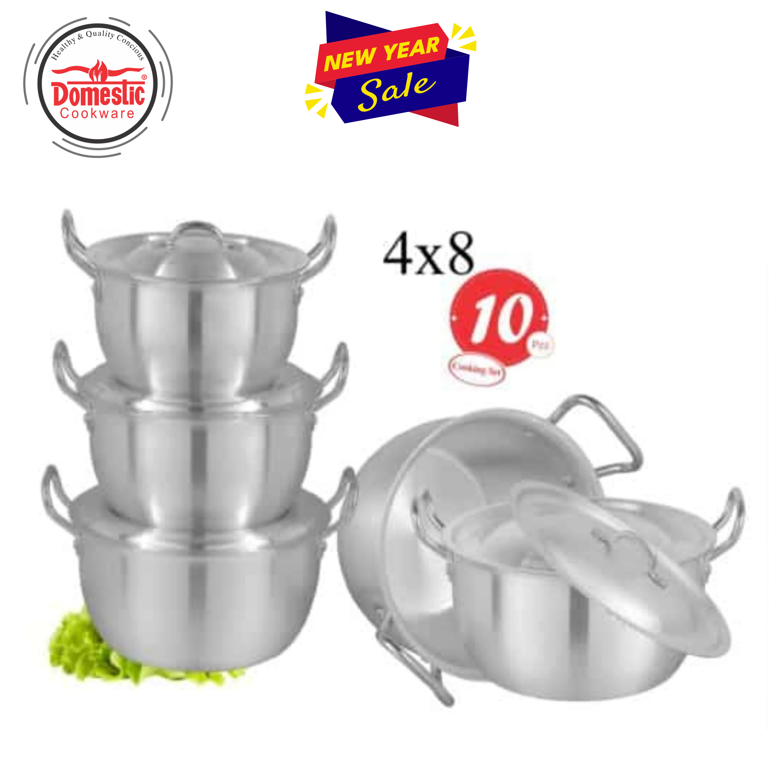 D-41D AL Cook Cuisine Set 4x8 Metal Finish