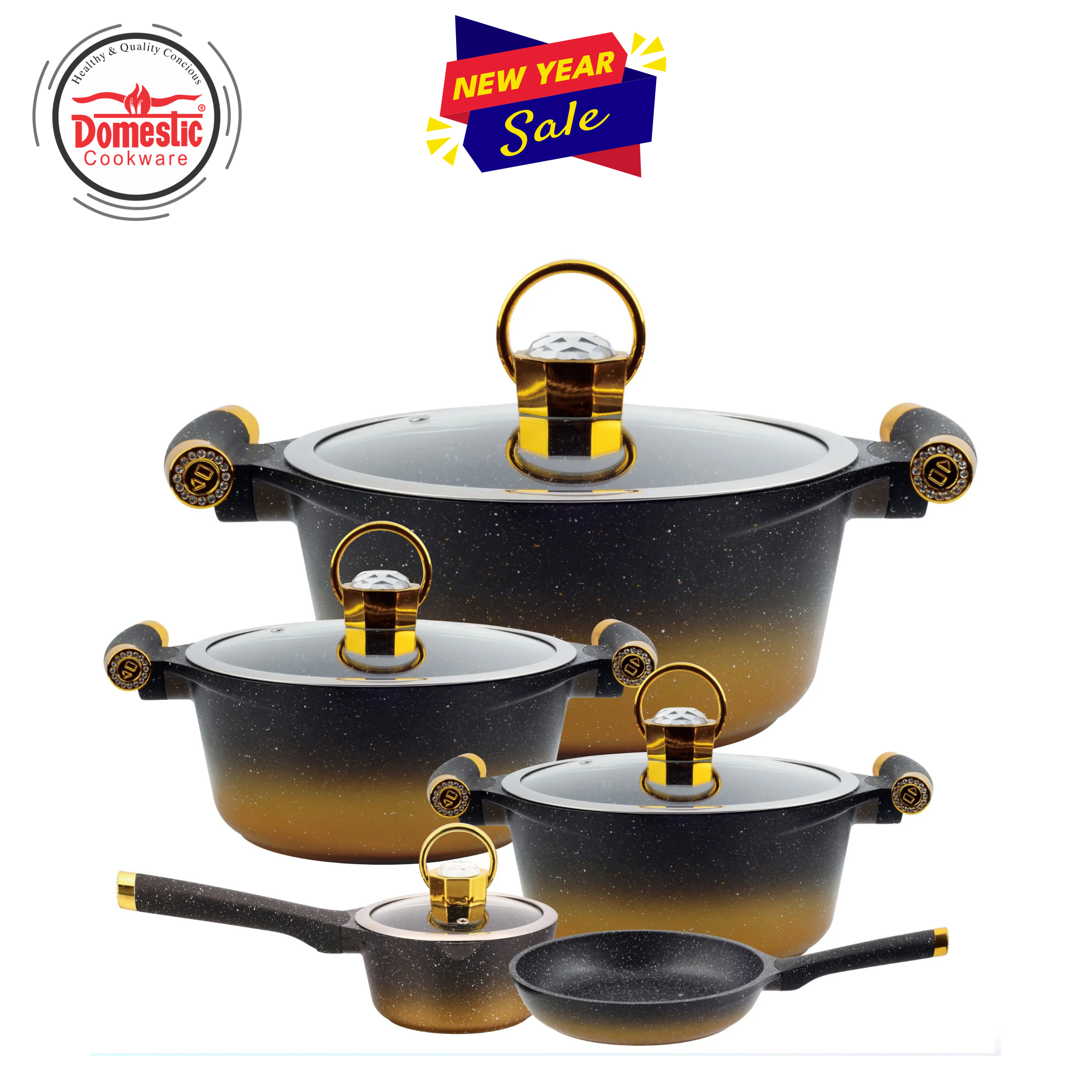 D-168 Non Stick Diamond Gift Set 16-PCS (Diecast Imported Set)