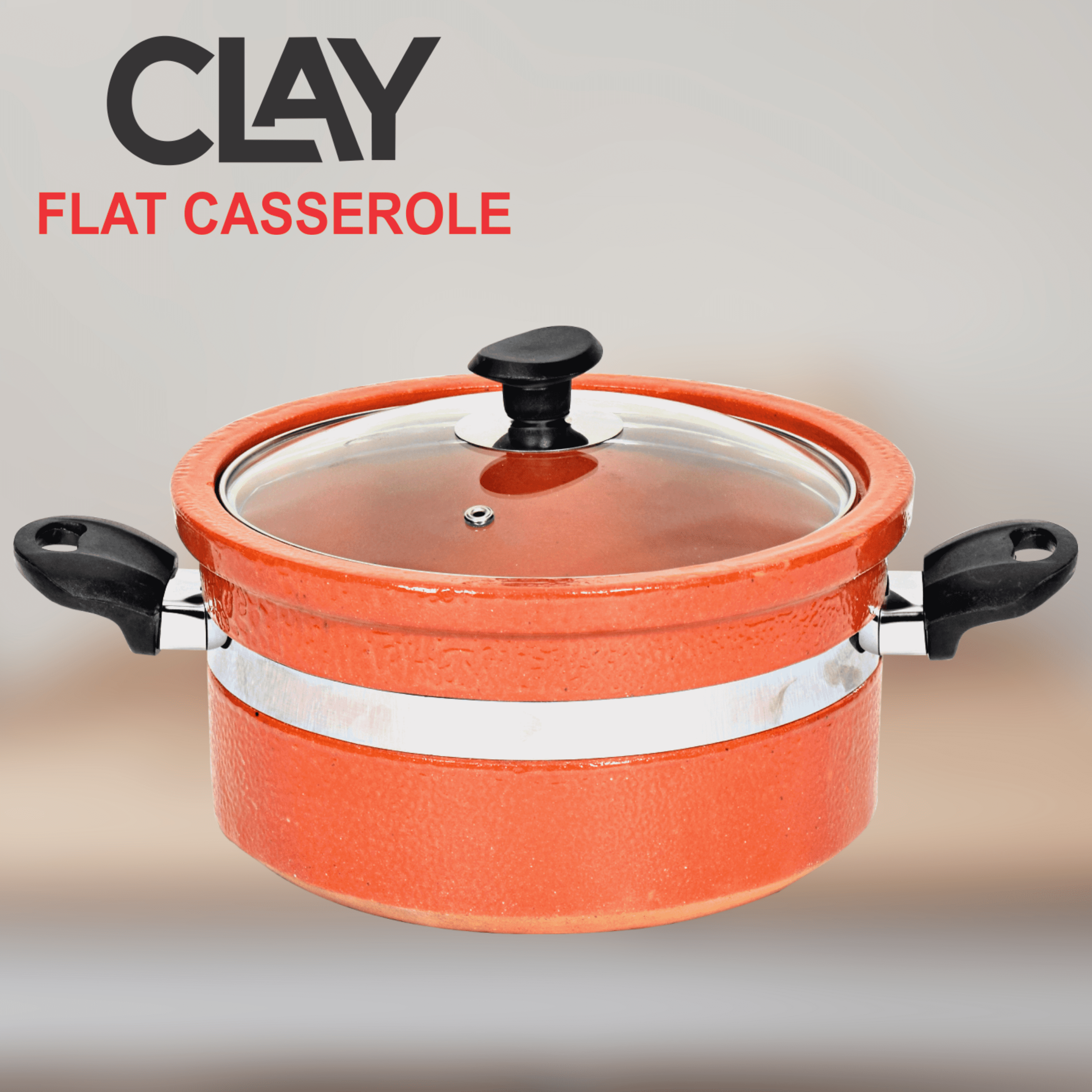 Majestic Clay Flat Casserole (HANDI)