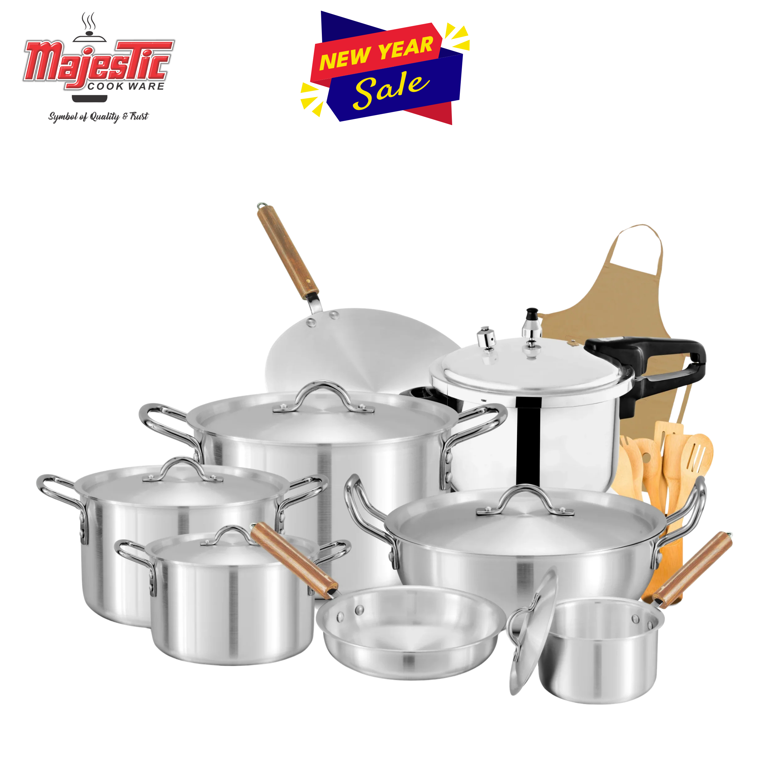 Metal Finish Jumbo Set - 21Pcs