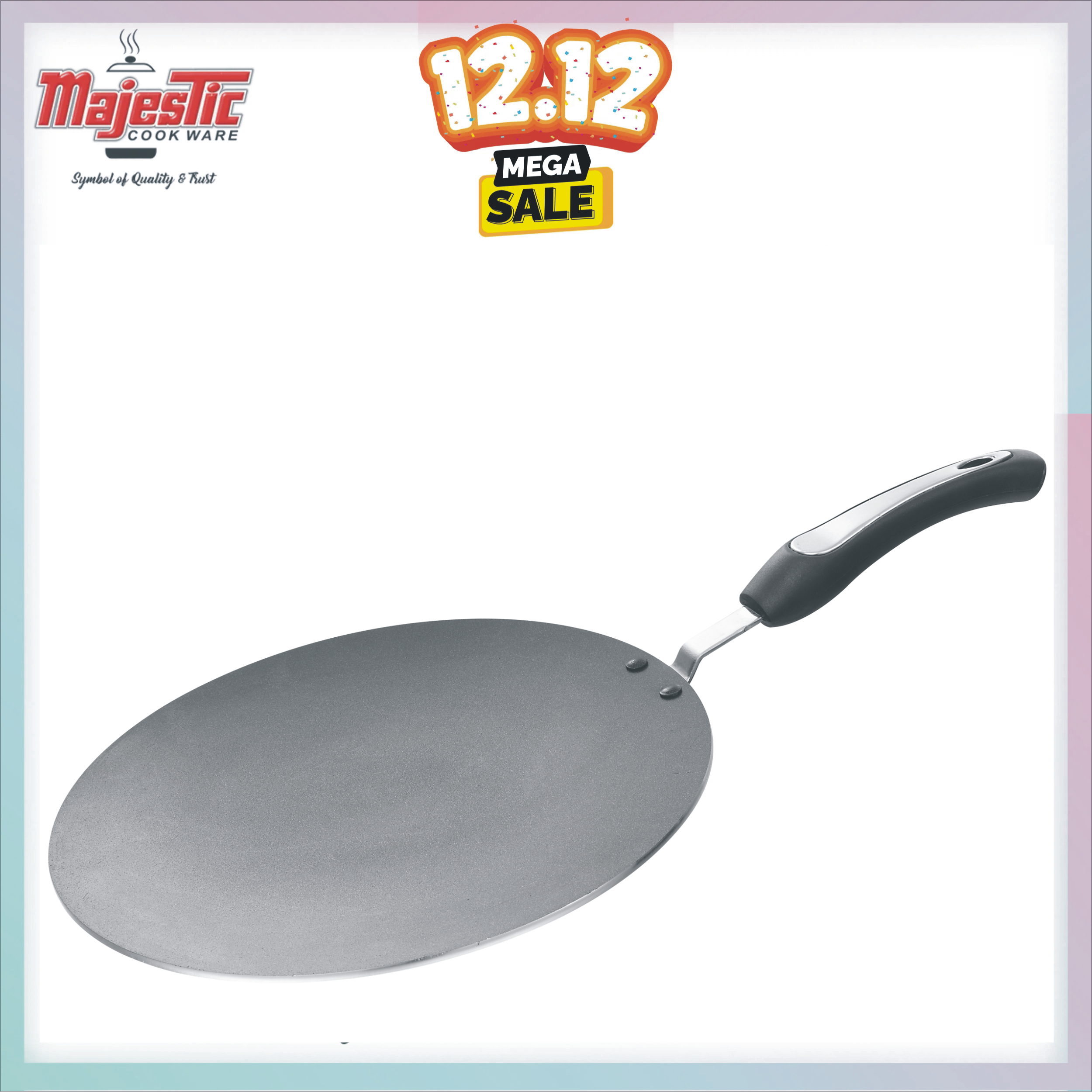 M-321 Majestic Tawa Marble Coated Size 12-inch (30CM)