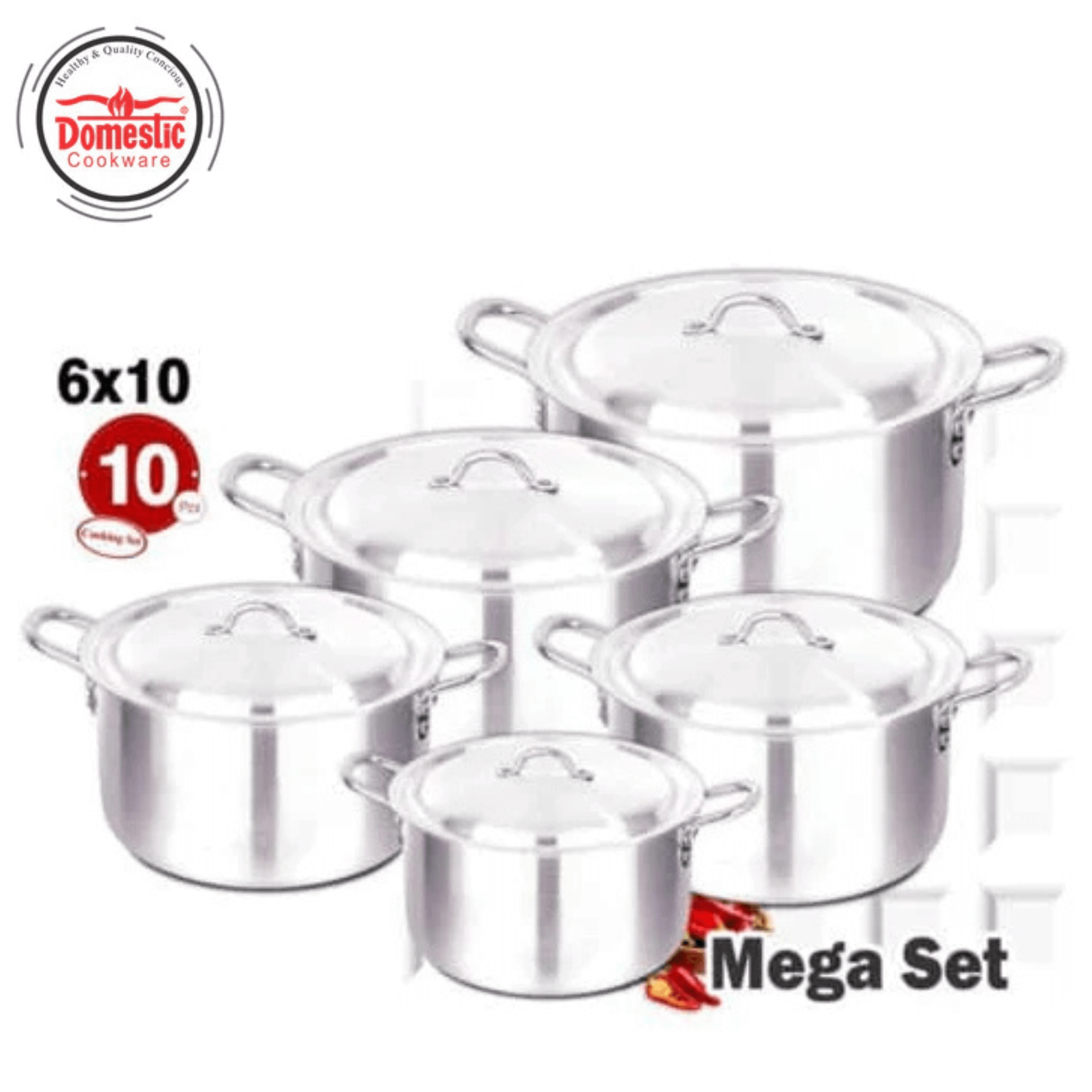 AL Metal Finish Kitchen Set - 6x10 – Majestic Cookware
