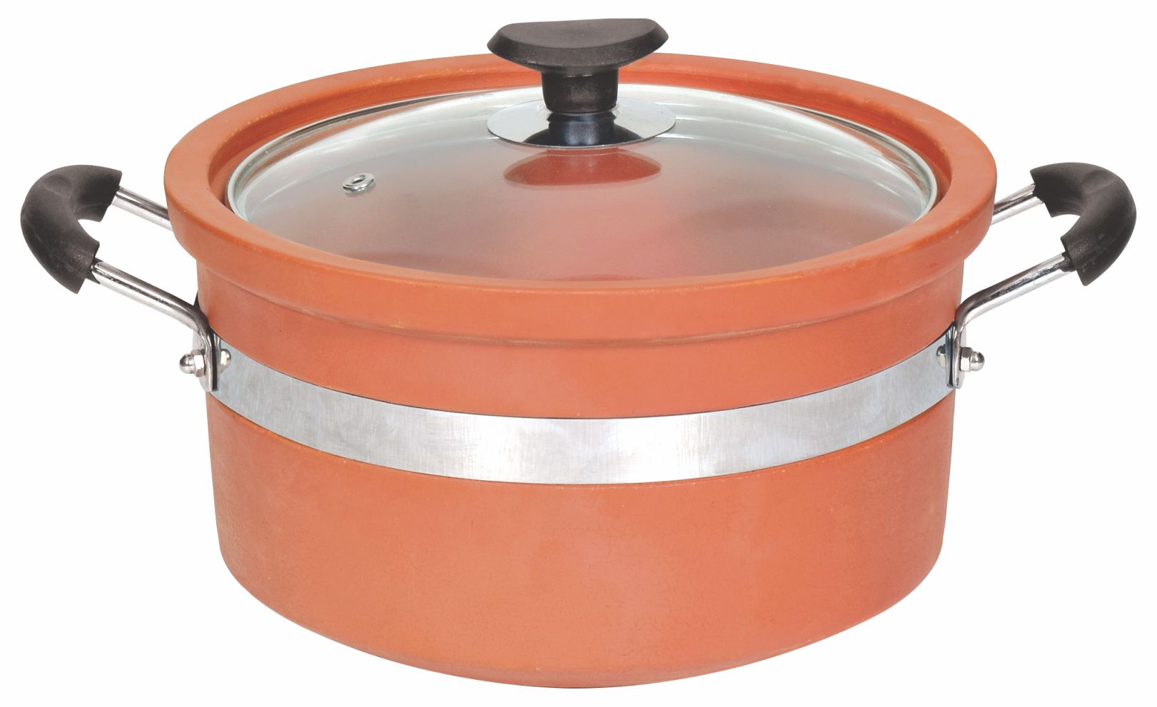 Majestic Non - Glazed Clay Flat Casserole (HANDI) - Majestic Cookware