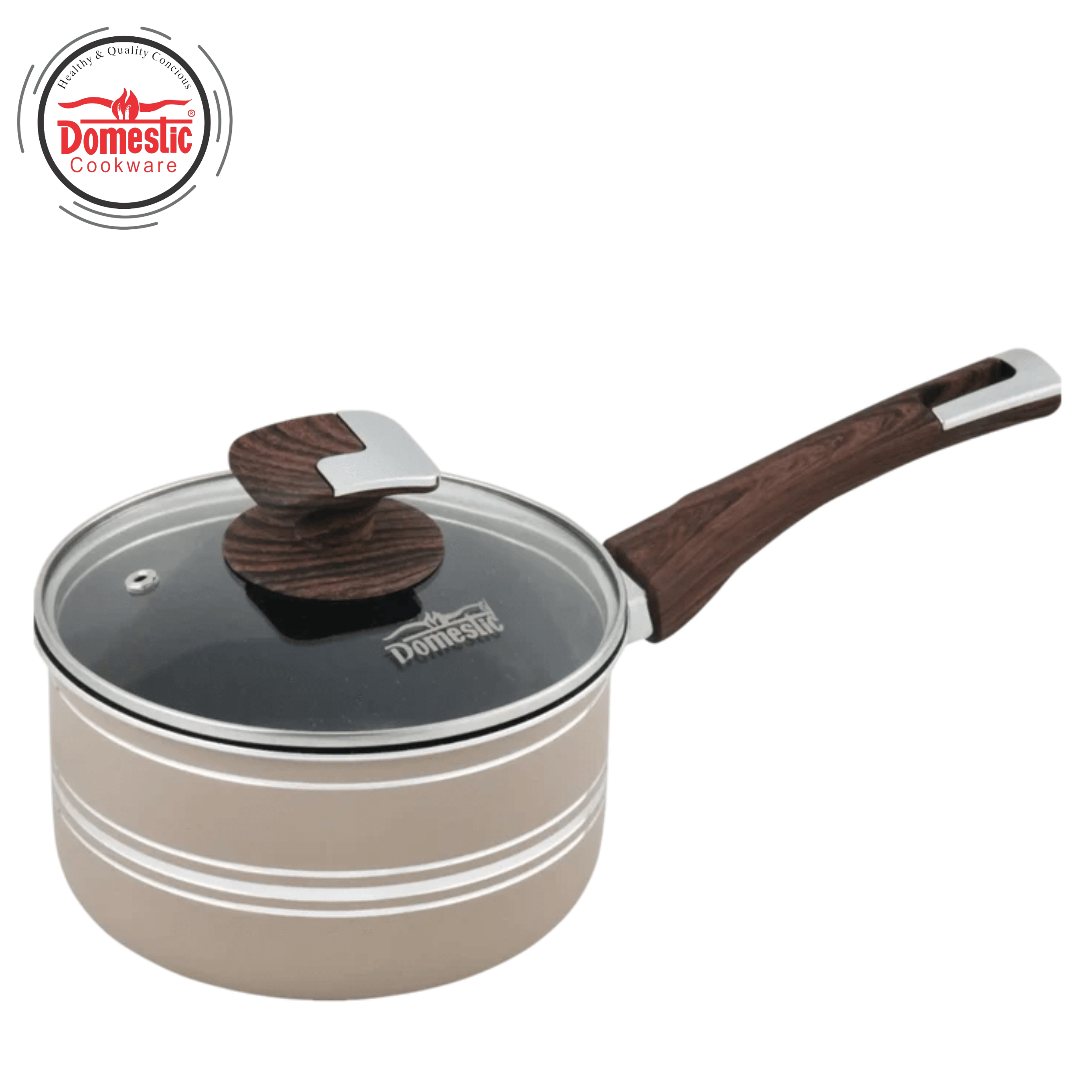 D-155 Domestic Sauce Pan4-Layers Marble Size 18CM