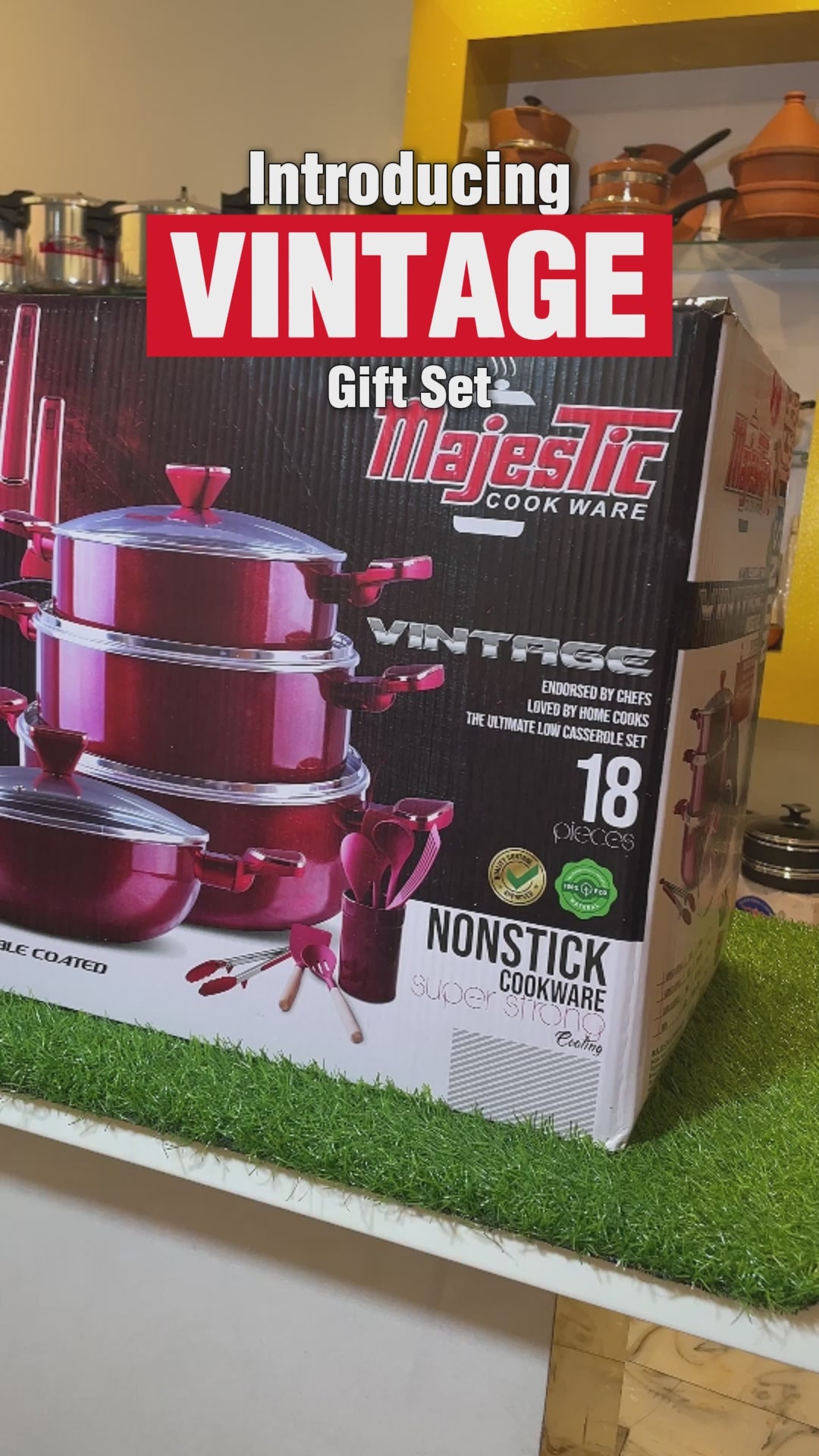 Majestic Vintage NS Gift Set 18-pcs (Marble Coated)